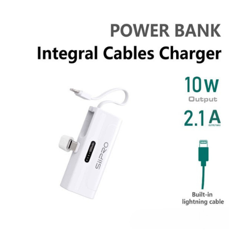 Power Bank - Cargador de Cables Integral