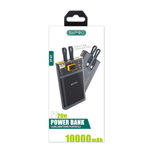 Power Bank Built in Cable 5.0A 10000mAh